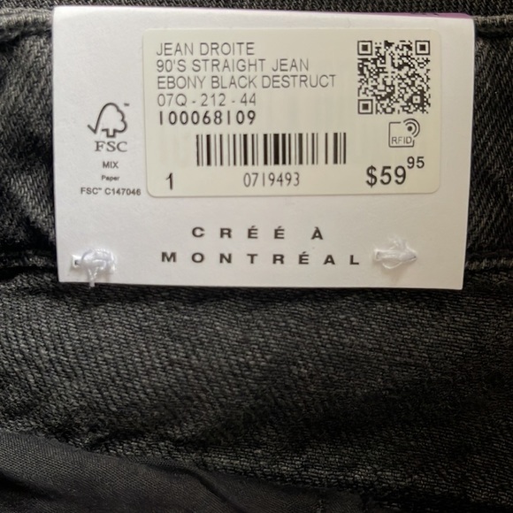 ⭐️⭐️ Brand new Women’s raw hemmed 90’s straight jeans⭐️⭐️-Size 25 - Picture 11 of 12